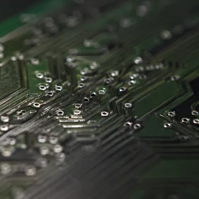 Macro Green Circuit Board Technology Detail