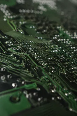 Macro Green Circuit Board Technology Detail