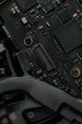 Photorealistic Macro Circuit Board Close Up