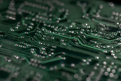 Macro Green Circuit Board Technology Detail