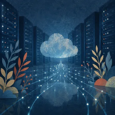Cloud Network Connections in Blue Data Center