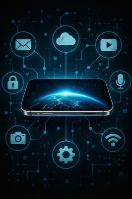 Smartphone Cloud Network Technology Connection
