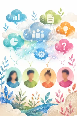 Cloud Network Collaboration With Glowing Connections