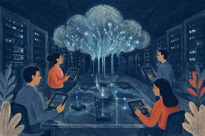 Glowing Cloud Network in Data Center