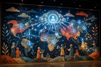 Holographic Cloud Network Control Room