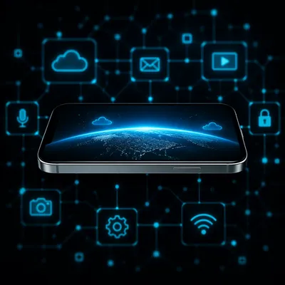 Smartphone Cloud Network Technology Connection