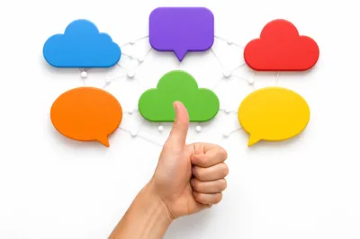 Thumbs Up Cloud Network Connections