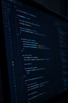 Dark Coding Screen with Neon Syntax