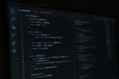 Dark Coding Screen for Late Night Developers