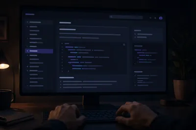 Dark Mode Developer Documentation on Monitor