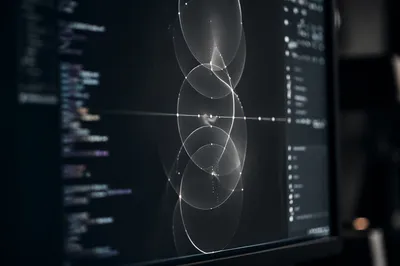 Dark Mode Coding Screen Close-Up