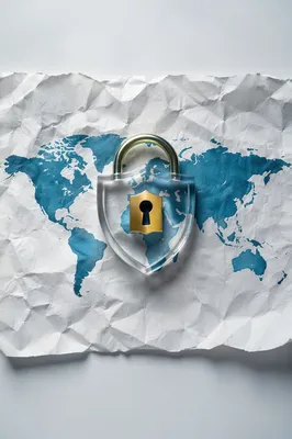Global Cybersecurity Lock Shield Protection