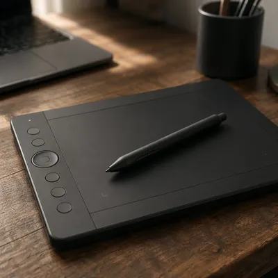 Creative Stylus on Matte Drawing Tablet