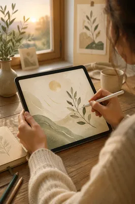 Morning Tablet Sketching for Faith Design
