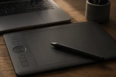 Creative Stylus on Matte Drawing Tablet