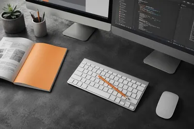 Modern Developer Workspace with Dual Monitors
