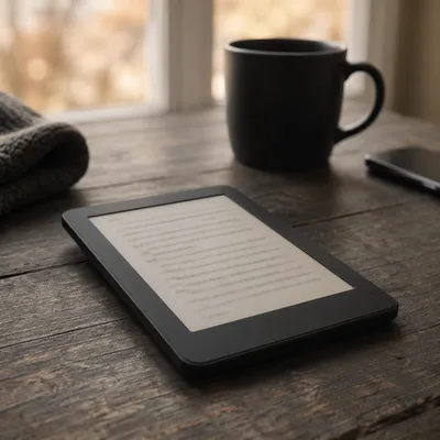 Morning Ebook Reader With Coffee