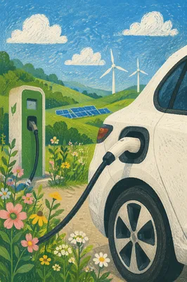 Green Countryside Electric Car Charging