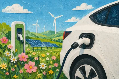 Green Countryside Electric Car Charging