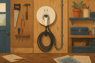 Garage EV Charger for Green Energy