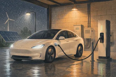 Electric Car Charging in Green Energy Bay