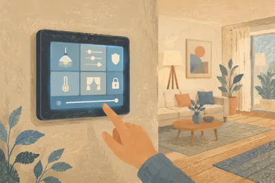 Modern Smart Home Wall Control Panel