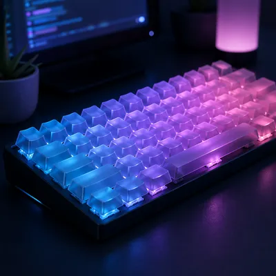 RGB Mechanical Keyboard Macro Night Glow