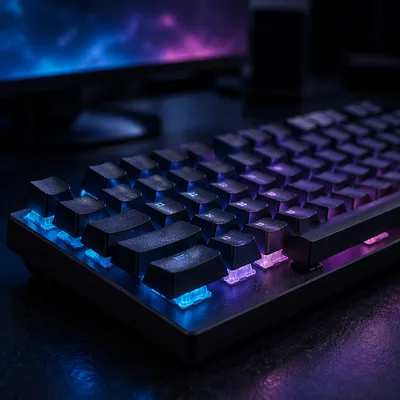 RGB Mechanical Keyboard Macro Night Glow