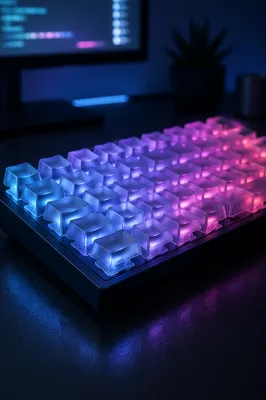 RGB Mechanical Keyboard Macro Night Glow