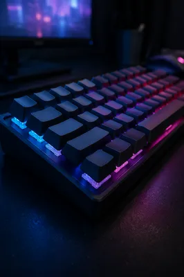 RGB Mechanical Keyboard Macro Night Glow