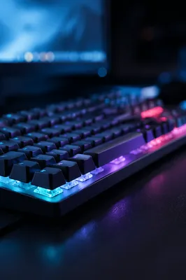 RGB Mechanical Keyboard Macro Night Desk