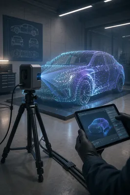 LiDAR Scanner Mapping Vehicle Point Cloud