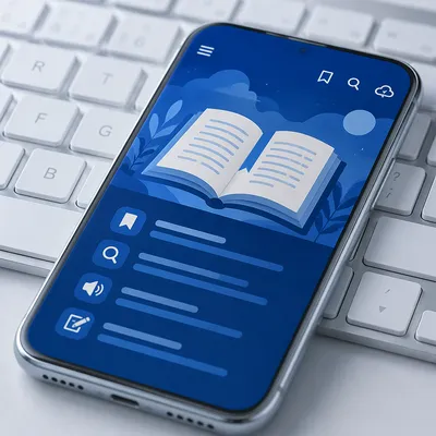 Online Bible App on Smartphone Screen