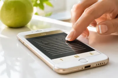 Online Bible App on Elegant Smartphone