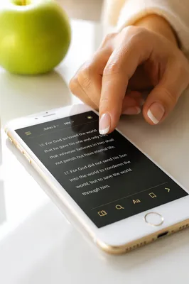 Online Bible App on Elegant Smartphone