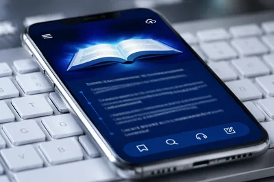 Online Bible App on Smartphone Screen