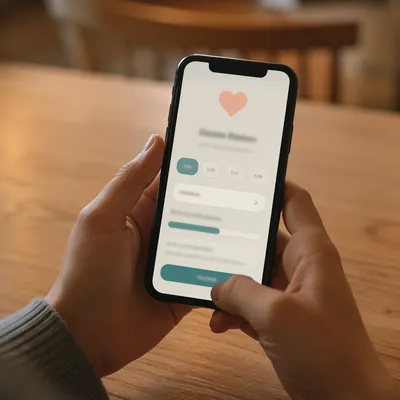 Online Giving App on Smartphone Screen