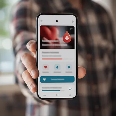 Online Giving Donation App on Smartphone
