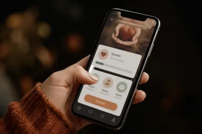 Online Giving App on Smartphone Screen