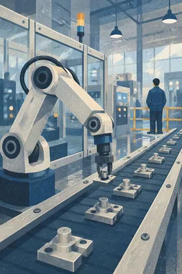 Robotic Arm on Modern Assembly Line
