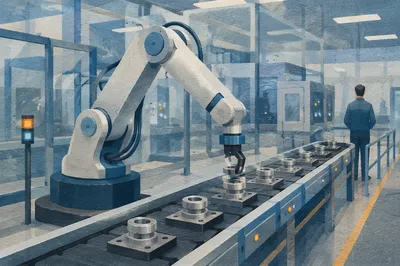 Robotic Arm on Modern Assembly Line
