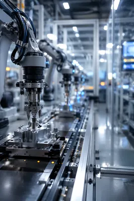 Robotic Arms in Automated Factory Line