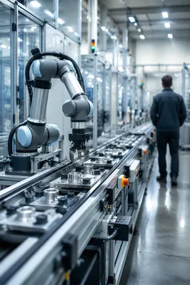 Robotic Arm on Modern Assembly Line