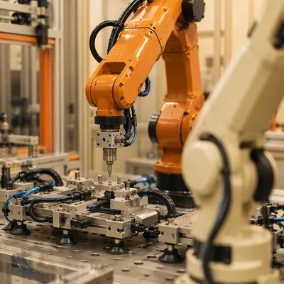 Precision Robotic Arm in Manufacturing Lab