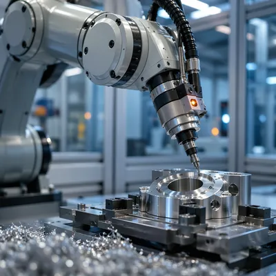 Precision Robot Arm in Modern Factory