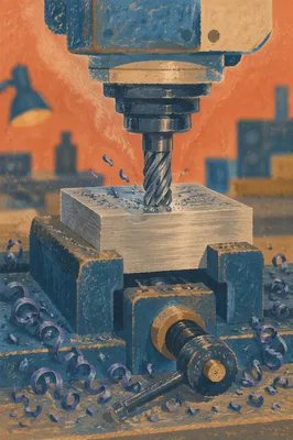 Precision CNC Milling Tool Close Up
