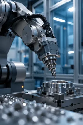 Precision Robot Arm in Modern Factory