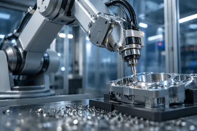 Precision Robot Arm in Modern Factory