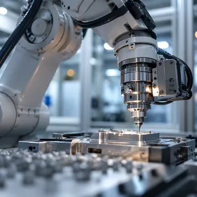 Precision Robot Arm in Modern Factory
