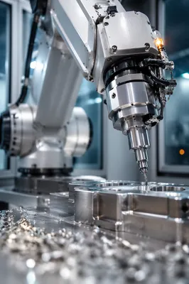 Precision Robot Arm in Modern Factory